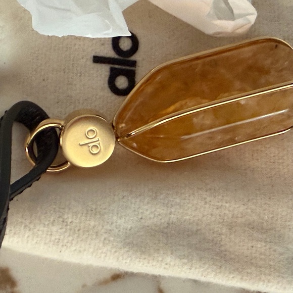 real one of a kind citrine bag charm by alo - Picture 6 of 7